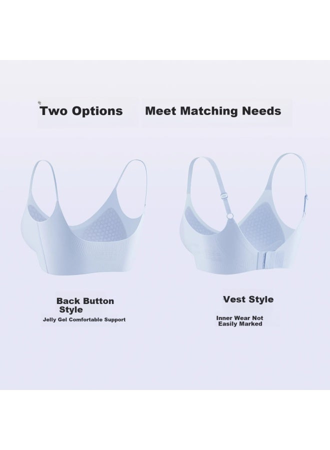 Madallo Modaier Women's Bra, Push-up For Small Comfortable Seamless Thin Style, Wireless Breathable Vest-style Brassiere - Image 2