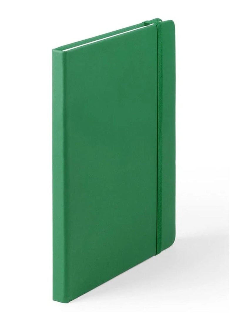 Generic A5 Hard Cover Compact Ruled Notebook, 200 Pages Green - Image 1