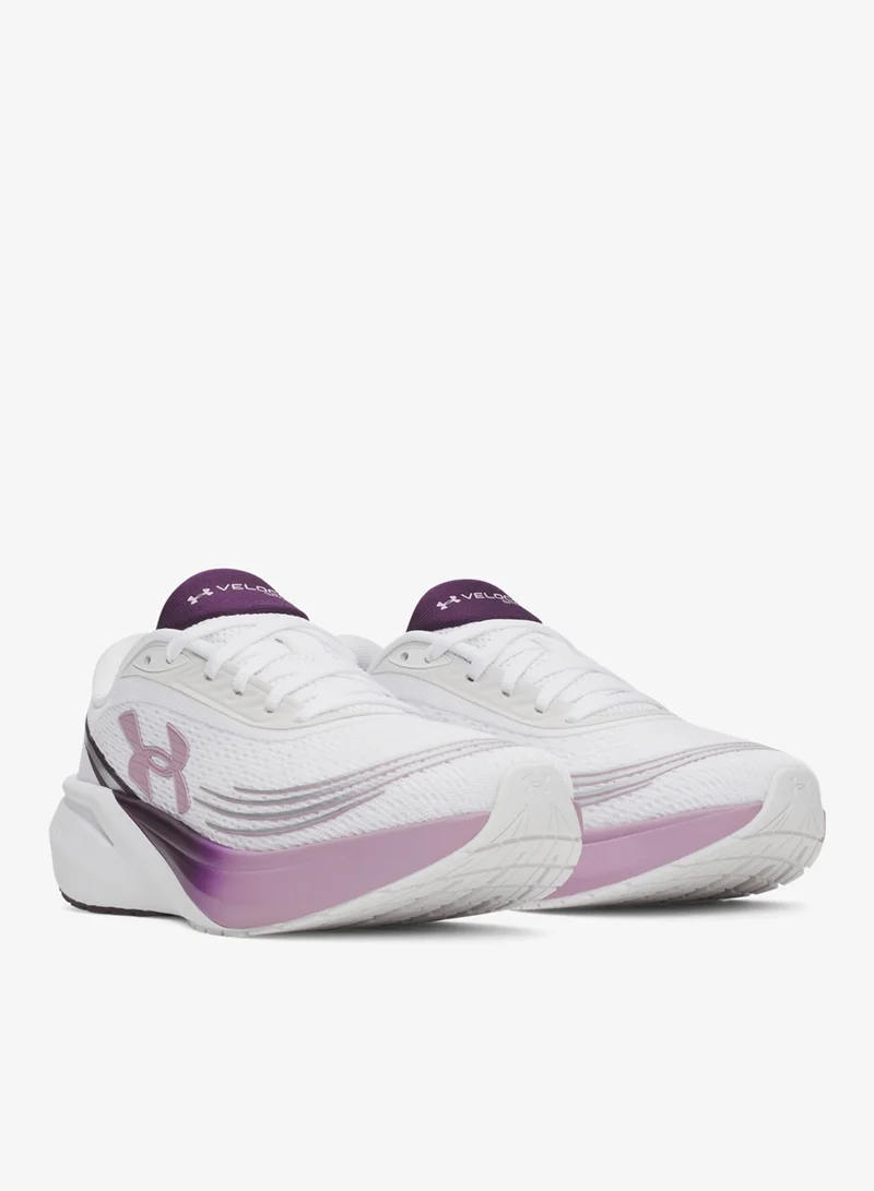 Under Armour White / Purple Echo / Mauve Pink Velociti Sport for Women | Best Price UAE