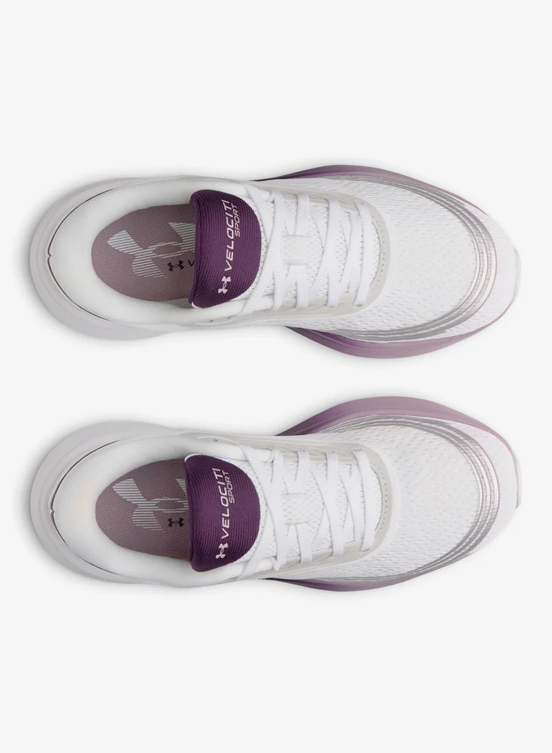 Under Armour White / Purple Echo / Mauve Pink Velociti Sport for Women | Best Price UAE