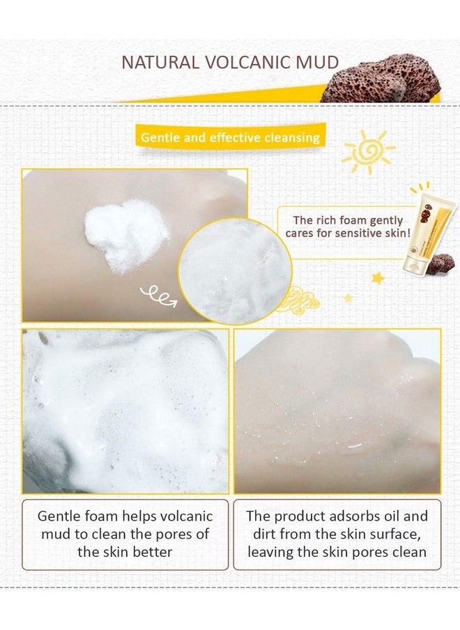 ROREC Volcanic Mud Clean Pore Cleanser Foam Natural Skin Сare Moisture 100Ml  - Image 3