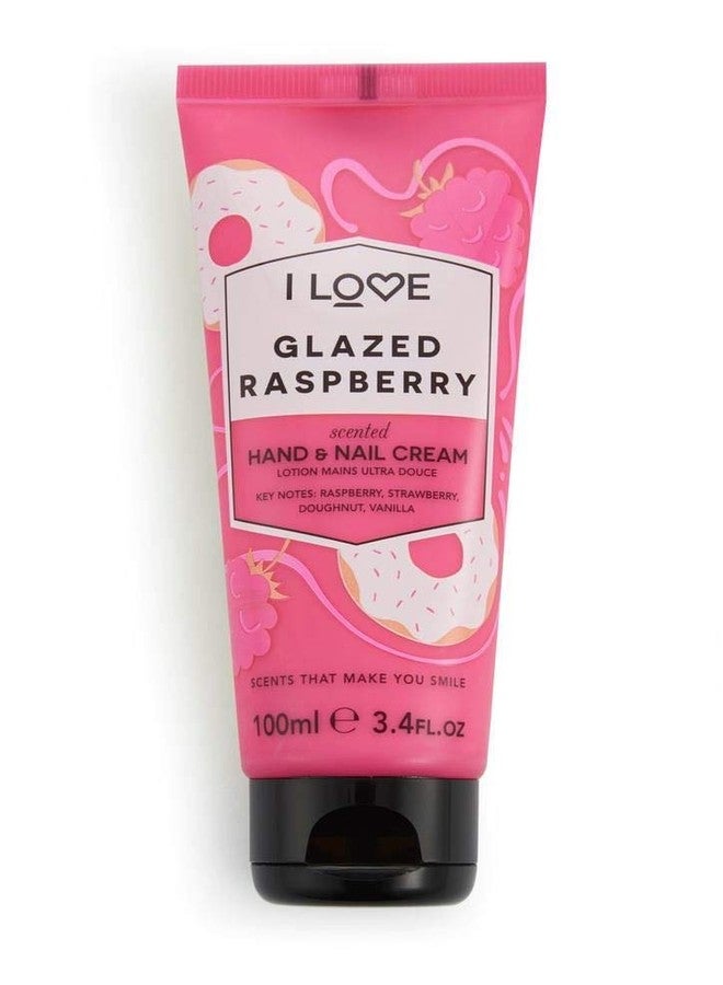 I LOVE Glazed Raspberry Scented Hand and Nail Cream - Hand Cream for Dry Hands - Vitamin E, Coconut Oil, and Shea Butter - Silicone Free - 3.4 oz - Image 4