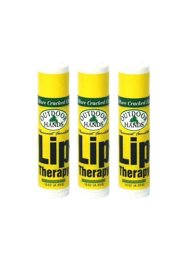 WYYDS Outdoor Hands Lip Therapy, Shea Butter, Coconut Oil & BlackBerry Seed Oil - Three Pack
