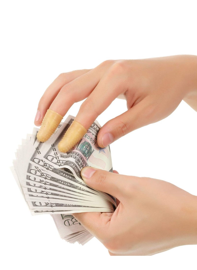 Generic - Rubber Fingers Tip Fingers Covers Rubbe Finger Money Counting Collating Writing Sorting Protectors Hot Glue Wax Rosin Resin Collating Writing Task Scrap - Image 1
