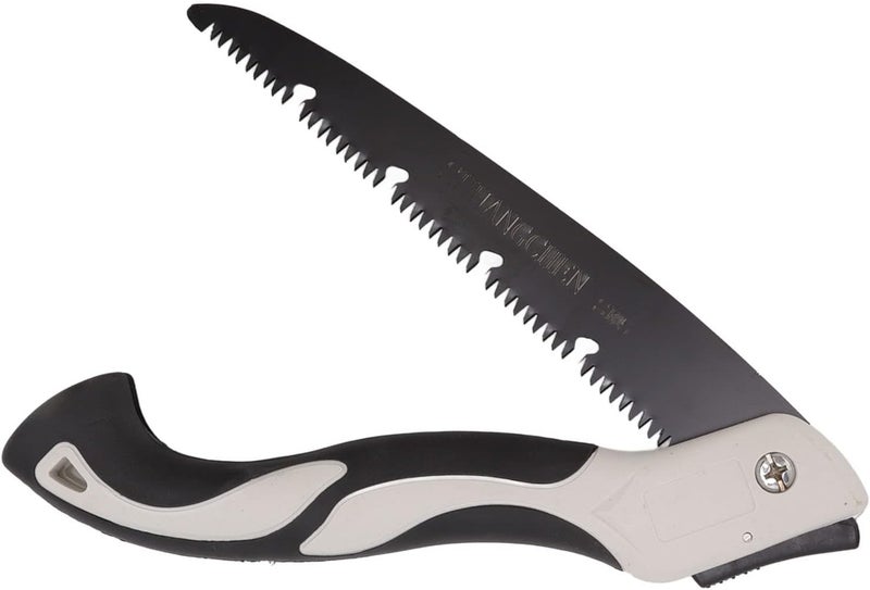 260mm Folding Saw, Saw, Home Hand Pull Woodw Inch Blade Manganese Steel Triple Cut Pruning Saws Felling Garden Small Handheld Tooth with High Speed Chip Receding Slot Teeth - Image 4