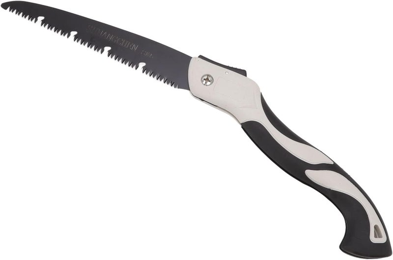 260mm Folding Saw, Saw, Home Hand Pull Woodw Inch Blade Manganese Steel Triple Cut Pruning Saws Felling Garden Small Handheld Tooth with High Speed Chip Receding Slot Teeth - Image 1
