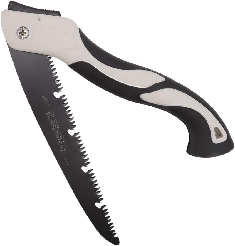 260mm Folding Saw, Saw, Home Hand Pull Woodw Inch Blade Manganese Steel Triple Cut Pruning Saws Felling Garden Small Handheld Tooth with High Speed Chip Receding Slot Teeth - Image 5