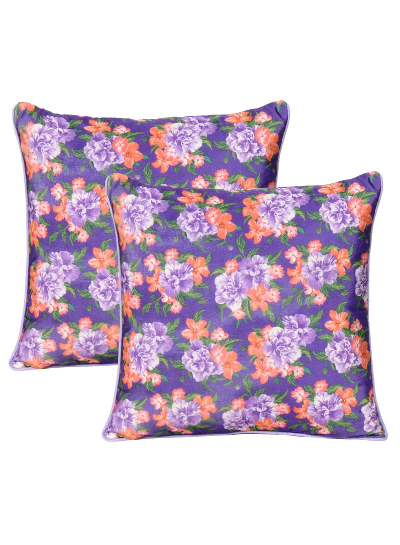 Riara Decorative Velvet Cushion Cover  Modern Throw Pillow Case for Couch Sofa Bedroom Living Room Decor Pack of 2  (18 x 18 Inches)  - Image 1