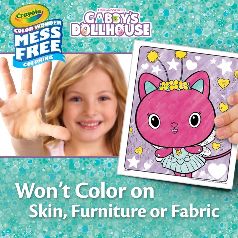 Crayola Gabbys Dollhouse Color Wonder Activity Set, Mess Free Coloring Pages for Toddlers, No Mess Activity, Toys & Gifts for Kids - Image 5