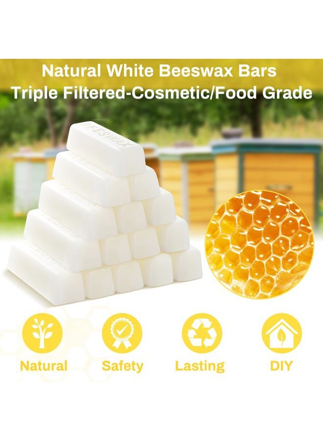 Treela 24 x 1 oz White Beeswax Bars Pure Natural Beeswax Bars Cosmetic Grade Triple-Filtered for Candle Making Skincare Lip Balm Lotion Furniture Polish DIY Crafts - Image 3