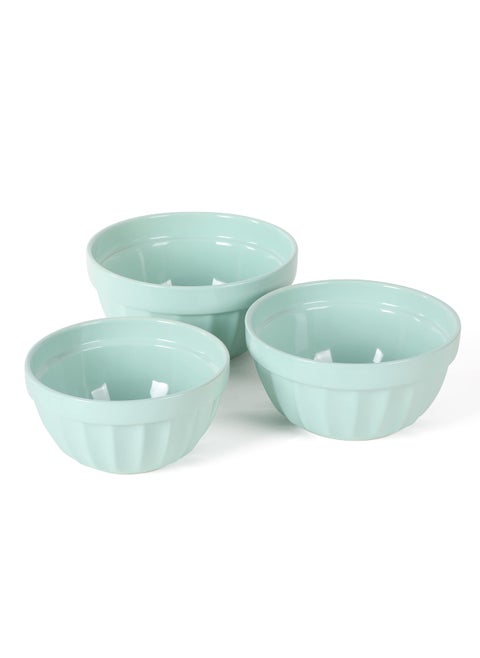 Martha Stewart Broadbrook 3 Piece 4 Qt 28 Qt 21 Qt Stoneware Bowl Set  Martha Blue
