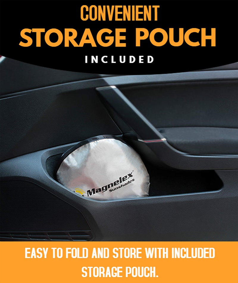 Magnelex Windshield Sun Shade - Reflective Fabric Blocks Sun and Keeps Your Vehicle Cool, Foldable Sun Shield for Car Sunshade - Image 5