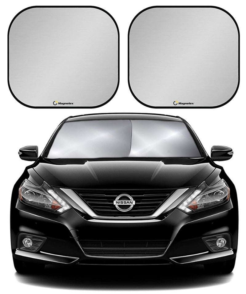 Magnelex Windshield Sun Shade - Reflective Fabric Blocks Sun and Keeps Your Vehicle Cool, Foldable Sun Shield for Car Sunshade - Image 3