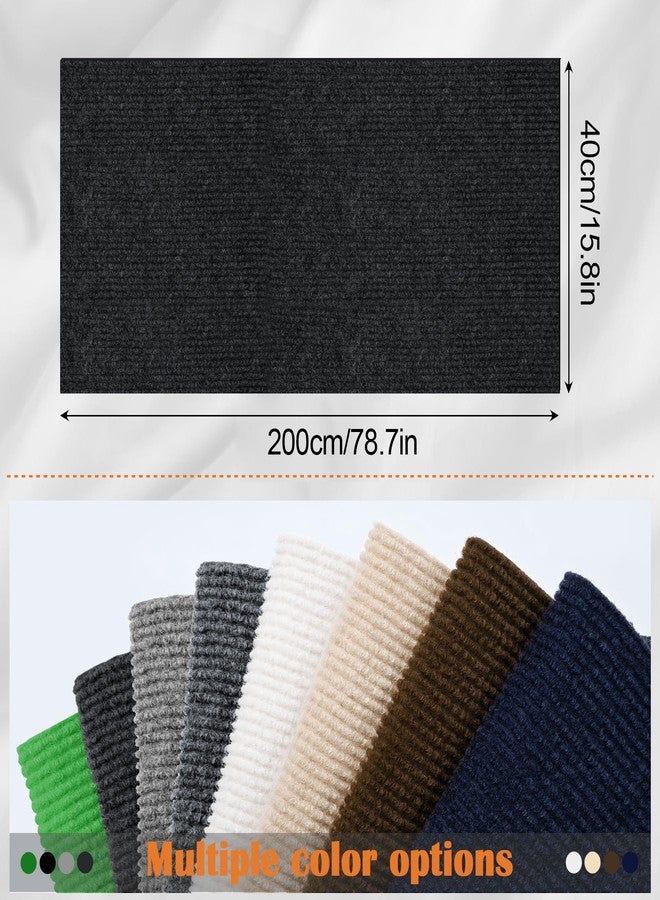 Inchoco Cat Scratch Furniture Protector - 78.7" x 15.8" Trimmable Self-Adhesive Cats Claws Scratch Pads, DIY Cat Climbing Couch Protector for Scratch Post Cat Tree Replacement Indoor (Black) - Image 2
