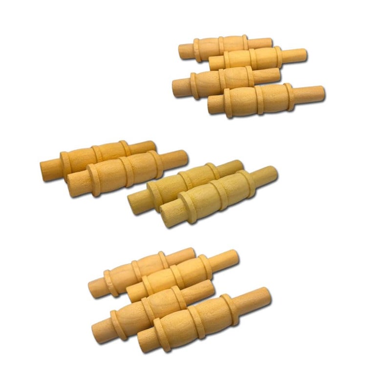 BOXCO Cricket Wooden Bails for Stumps and Wickets, Durable & Lightweight Design, Perfect for Practice and Matches (Pack of 12) - Image 1