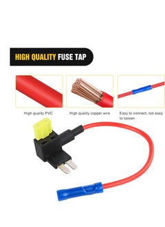 KENSUO 10 Pcs,Micro 2 Fuse TAP 12V Car Add a Circuit ATR Blade Fuse Adapter with 20A Fuse Micro II Fuse Holder Add On Dual Circuit Adapter for Cars Trucks Boats (50058R)  - Image 3