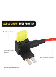 KENSUO 10 Pcs,Micro 2 Fuse TAP 12V Car Add a Circuit ATR Blade Fuse Adapter with 20A Fuse Micro II Fuse Holder Add On Dual Circuit Adapter for Cars Trucks Boats (50058R)  - Image 5