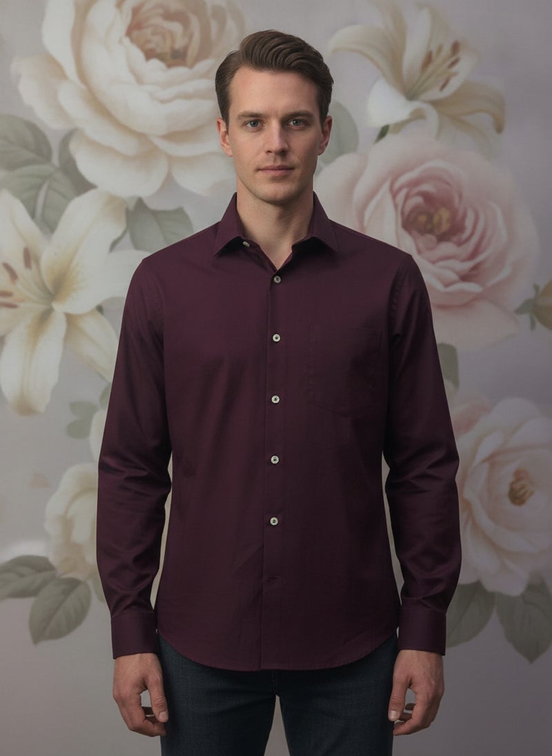 AMSWAN WINE CASUAL SHIRT FOR MEN'S - Image 1