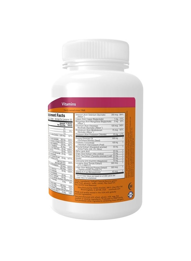 now Supplements, Eve™ Women's Multivitamin with Evening Primrose, Cranberry, Green Tea, Horsetail Silica & CoQ10, 90 Softgels - Image 3