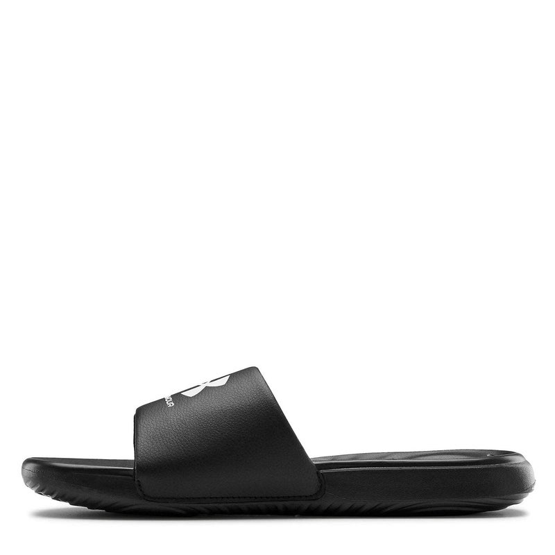 Under Armour Men's Ansa Fixed Strap Slide Sandal, Black (004)/Black, 8 - Image 2