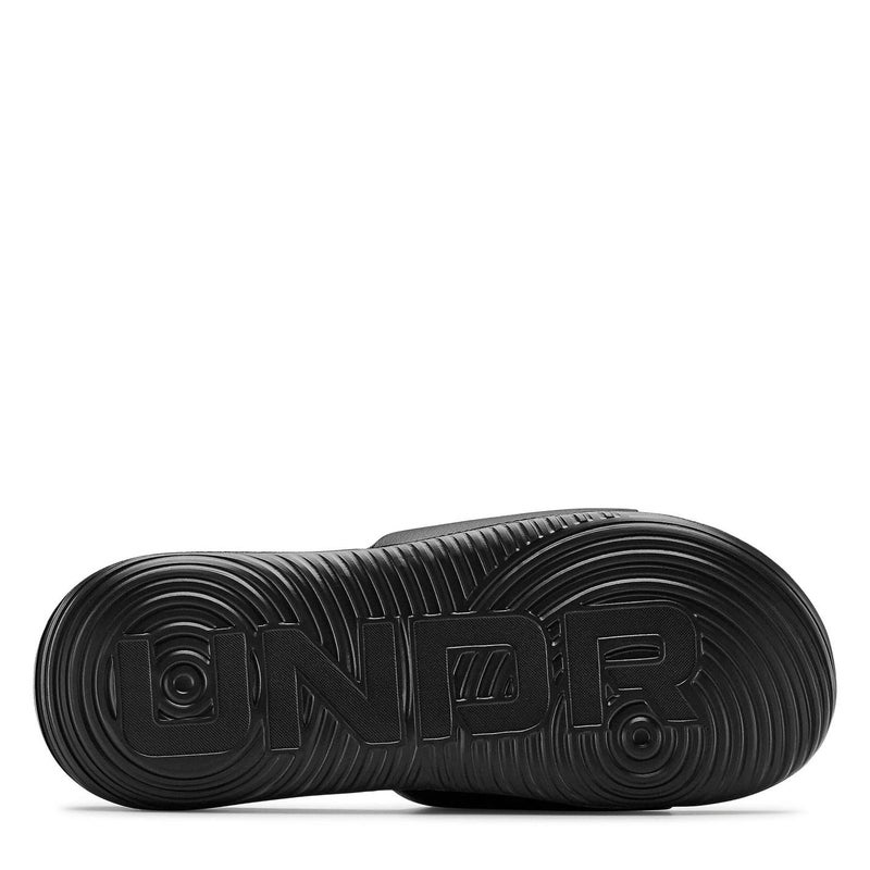 Under Armour Men's Ansa Fixed Strap Slide Sandal, Black (004)/Black, 8 - Image 3