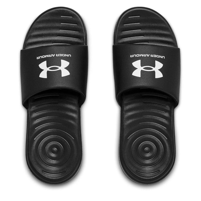 Under Armour Men's Ansa Fixed Strap Slide Sandal, Black (004)/Black, 8 - Image 4