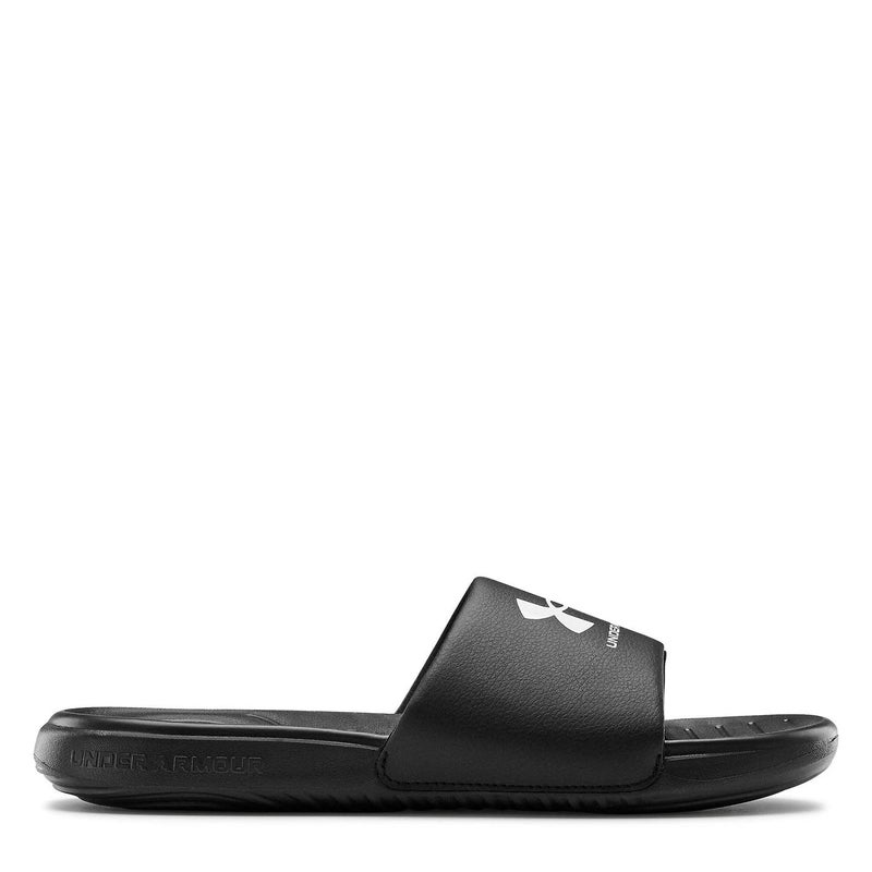 Under Armour Men's Ansa Fixed Strap Slide Sandal, Black (004)/Black, 8 - Image 1