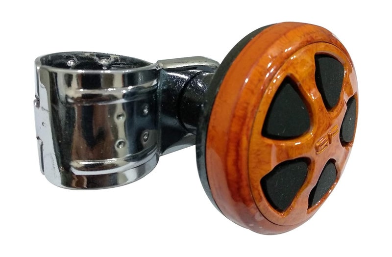 Oshotto Power Handle SK-011 Car Steering Wheel Knob Compatible with Skoda Kodiaq (Wooden) - Image 5