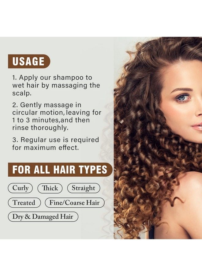 NUSPA NUSPA Herbal Hair Growth Shampoo Anti Hair Loss Hair Wash Infused With GingerGensengPolygonum Multiflorum Anti-Thinning Hair Thickening Products For Women & Men Daily Use  - Image 3