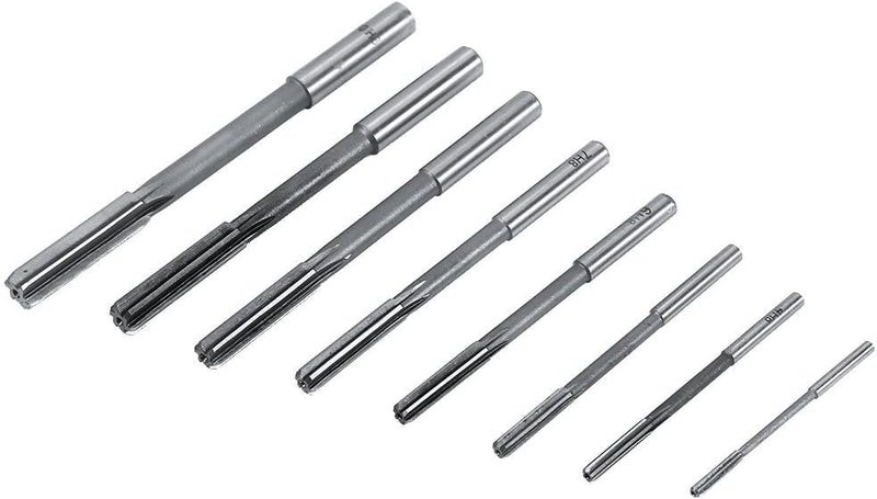8pcs Reamer Set,HSS H8 Straight Shank Chucking Machine Cutter Milling Reamer Kit 3/4/5/6/7/8/9/10mm - Image 2