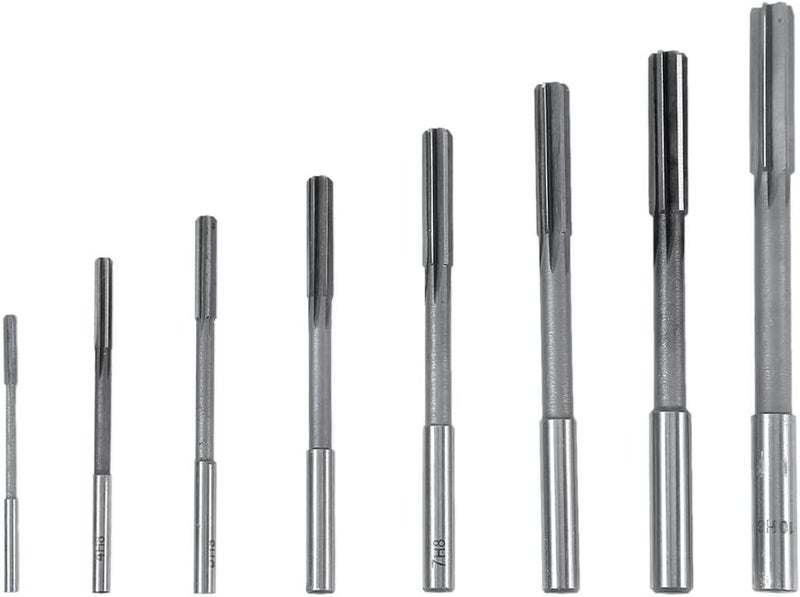 8pcs Reamer Set,HSS H8 Straight Shank Chucking Machine Cutter Milling Reamer Kit 3/4/5/6/7/8/9/10mm - Image 1