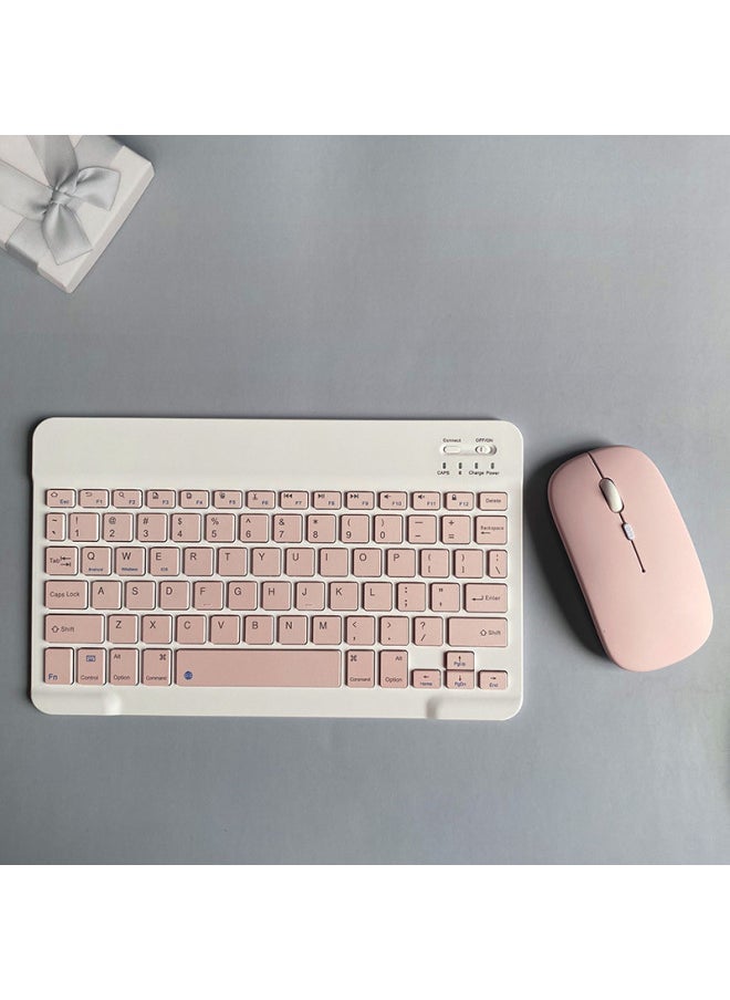 Bluetooth Keyboard For IPad Tablet PC Wonderful Control Keyboard Mobile Phone Wireless Bluetooth Keyboard Mouse Suit Factory-Color:7inch Keyboard + Dual Mode Rechargeable Mouse-Product Type:Sky Blue - Image 5