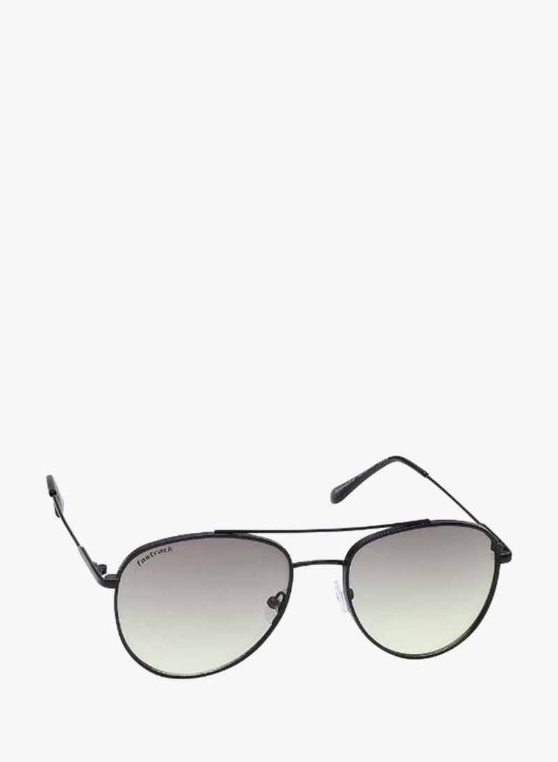 fastrack Non Polarized Sunglasses Black Frame Green Mirror Lens 55mm  - M256GR4V - Image 1