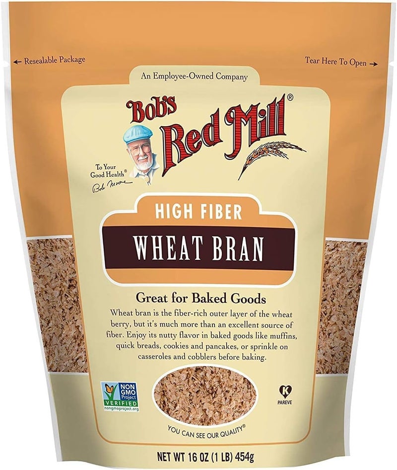 Bob's Red Mill High Fiber Wheat Bran, 454 grams - Ideal for Baking and Cooking - Image 1