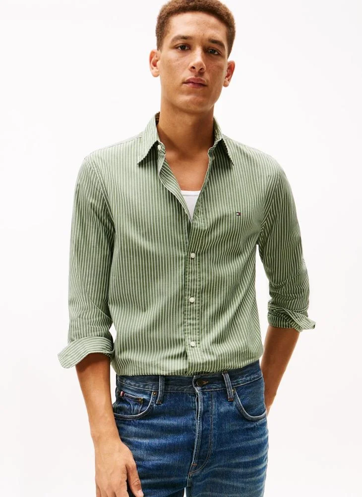 TOMMY HILFIGER Core Hairline Poplin Regular Fit Shirt