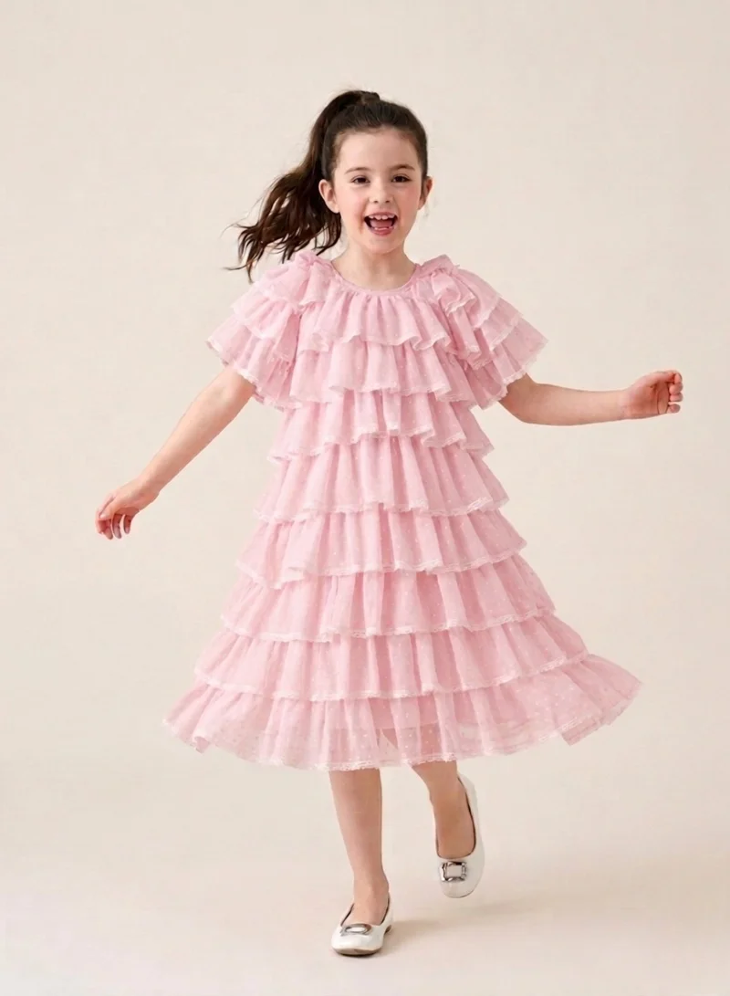 Luxe & Hardy Wild Rose Ruffle Dress