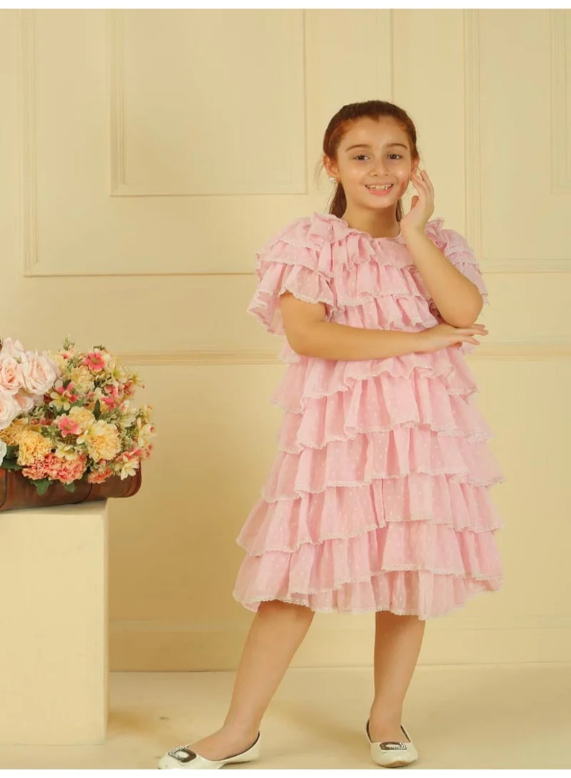 Luxe & Hardy Wild Rose Ruffle Dress