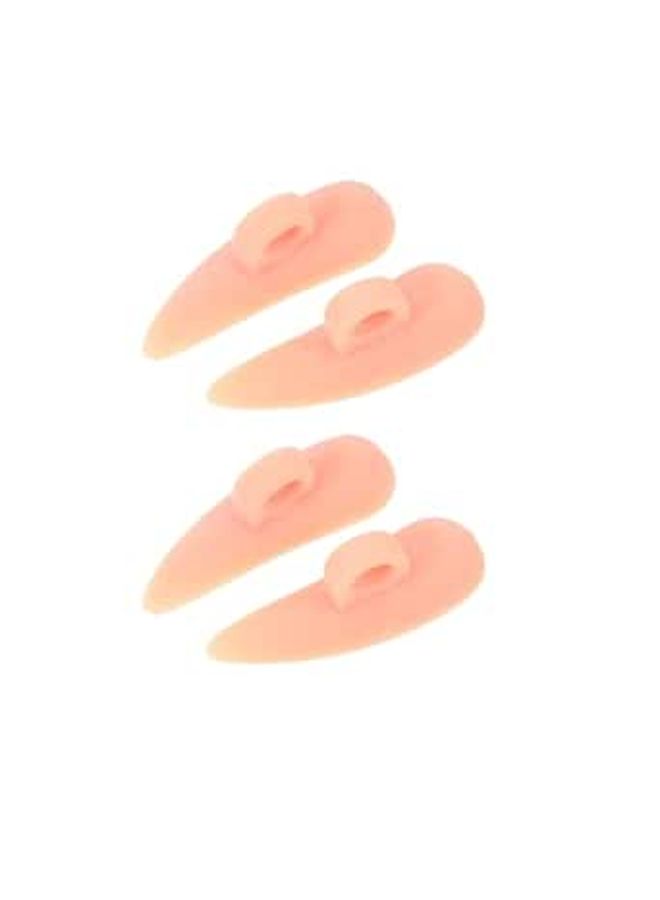 Toe Corrector Pad 4 Pcs Set Skin Color Bunion Valgus Toe Separator For Foot Care Comfortable Relief Support For Women And Men - Image 1