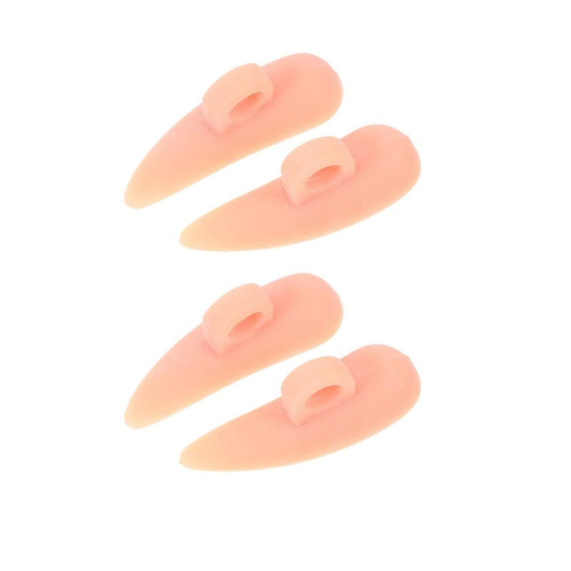 Toe Corrector Pad 4 Pcs Set Skin Color Bunion Valgus Toe Separator For Foot Care Comfortable Relief Support For Women And Men - Image 2