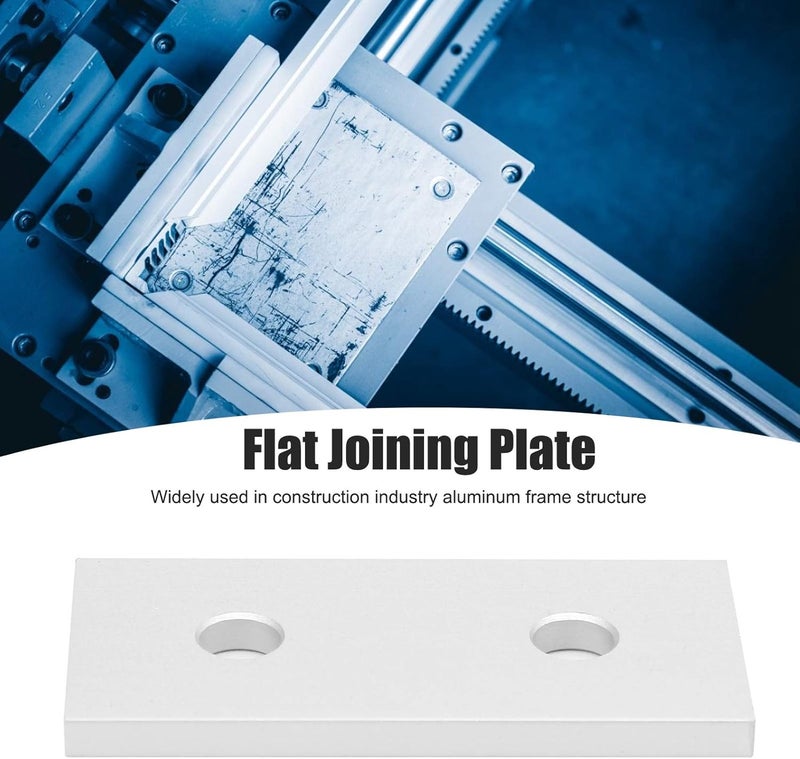 klarako 10Pcs Joining Plate Aluminum Flat Straight Brackets Connecting Reinforcement Vertical Connection Tool(3030-2hole) - Image 4