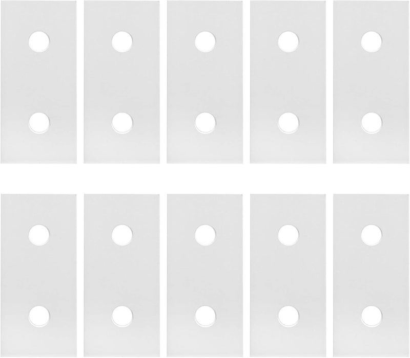 klarako 10Pcs Joining Plate Aluminum Flat Straight Brackets Connecting Reinforcement Vertical Connection Tool(3030-2hole) - Image 1