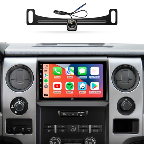 AINAVIGO Car Radio Stereo for Ford F150 2009 2010 20112012 2013 2014, 9Inch Android with Wireless CarPlay/Android Auto, 5G WiFi GPS Navigation Bluetooth, Touchscreen Backup Camera - Image 1