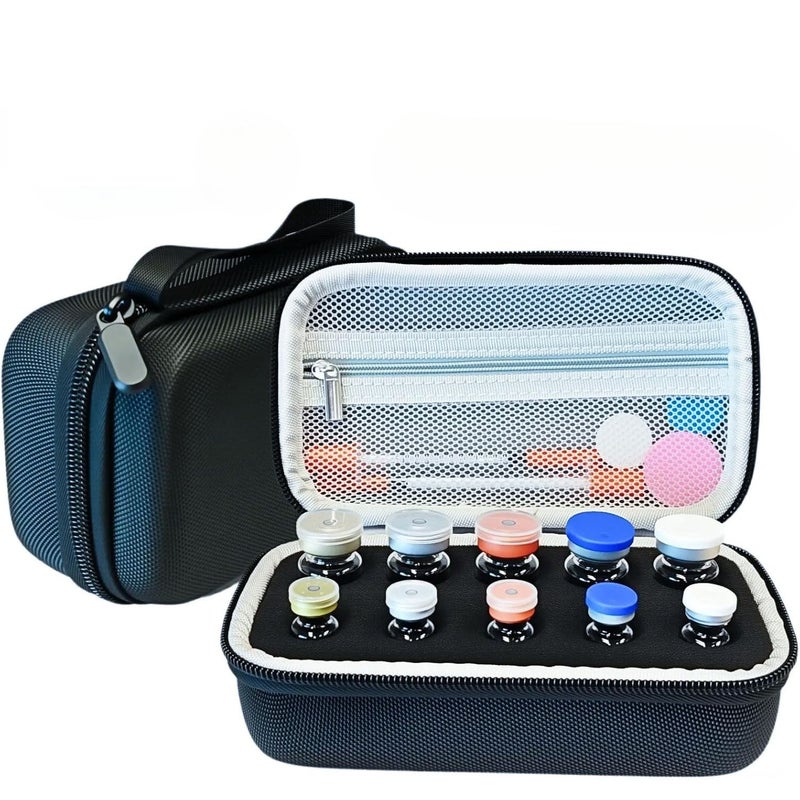 Black Insulin Protective Case 10 Compartments Peptide Storage Box for Diabetes Care - Image 1