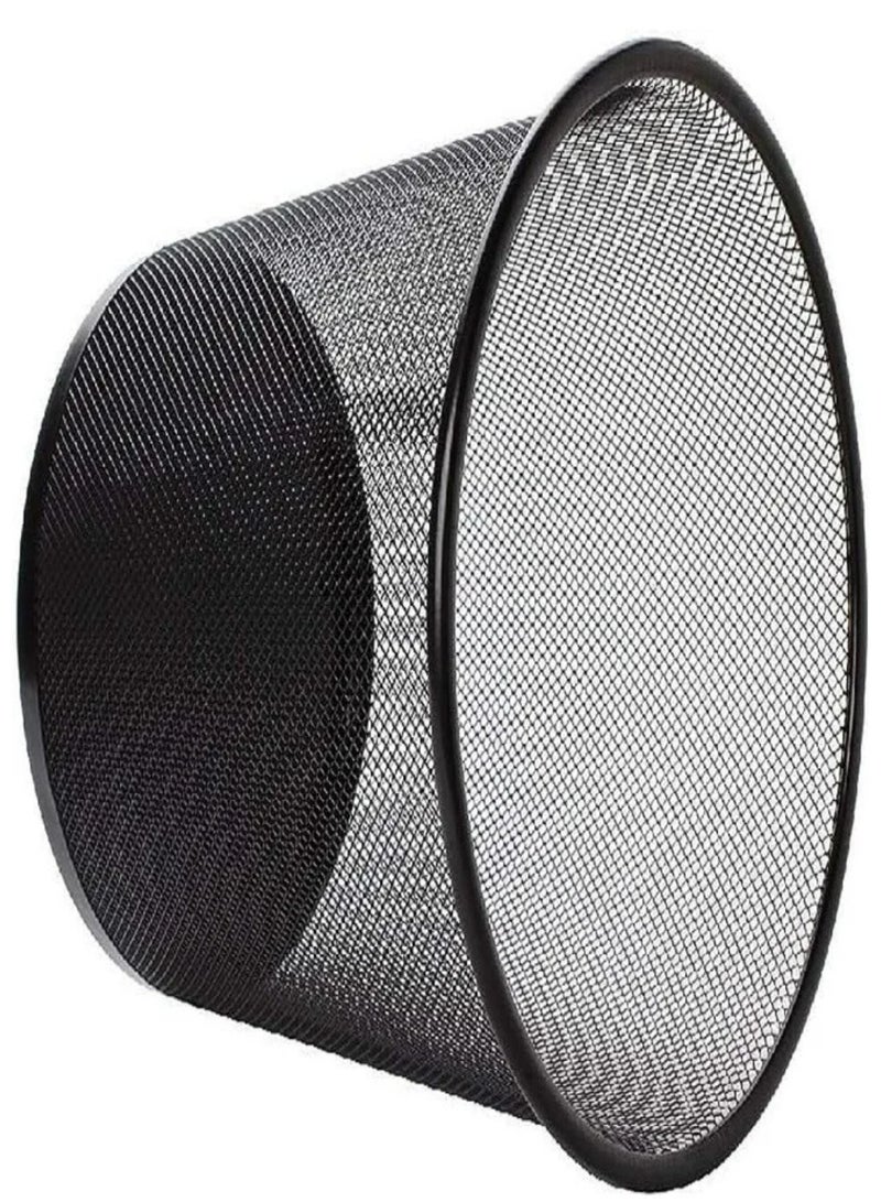 black metal mesh trash can - Image 2