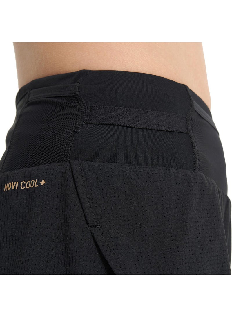 Demix Women’s Running Shorts - Demix Trail Black Lightweight & Breathable 2-in-1 Shorts with Moisture-Wicking Fabric & Multiple Pockets - Image 5