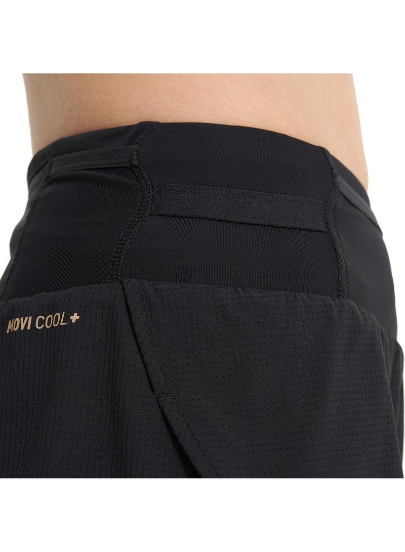 Demix Women’s Running Shorts - Demix Trail Black Lightweight & Breathable 2-in-1 Shorts with Moisture-Wicking Fabric & Multiple Pockets - Image 2