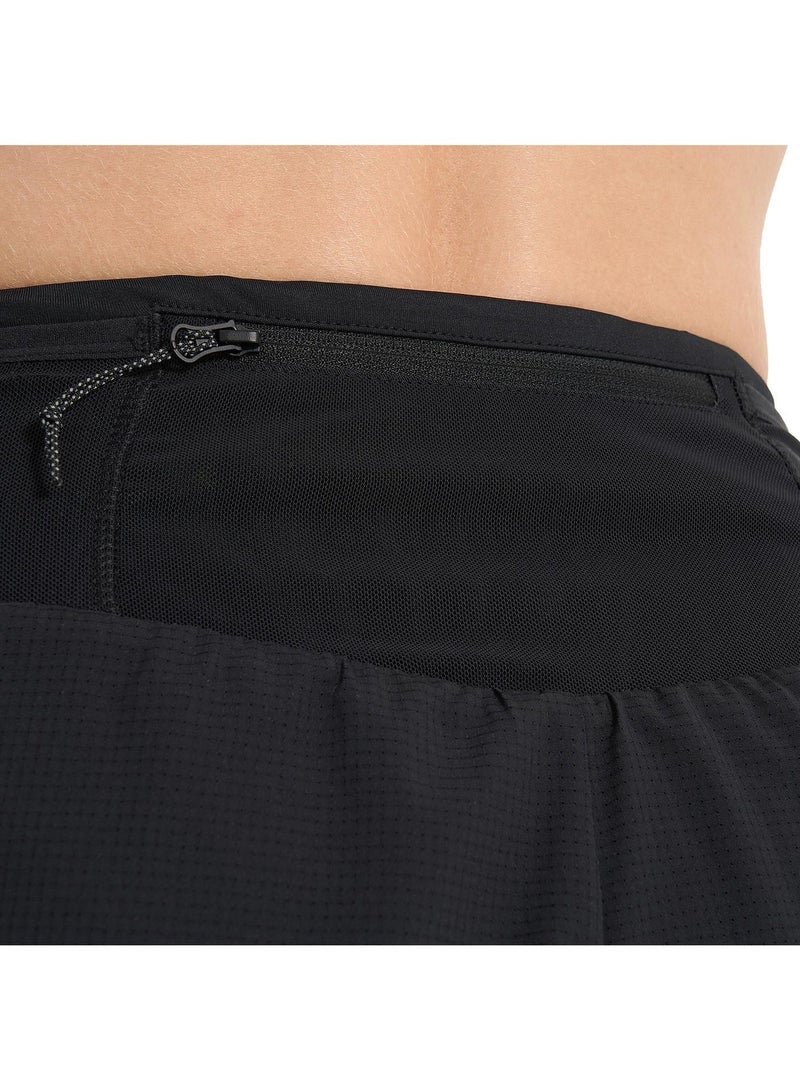 Demix Women’s Running Shorts - Demix Trail Black Lightweight & Breathable 2-in-1 Shorts with Moisture-Wicking Fabric & Multiple Pockets - Image 3