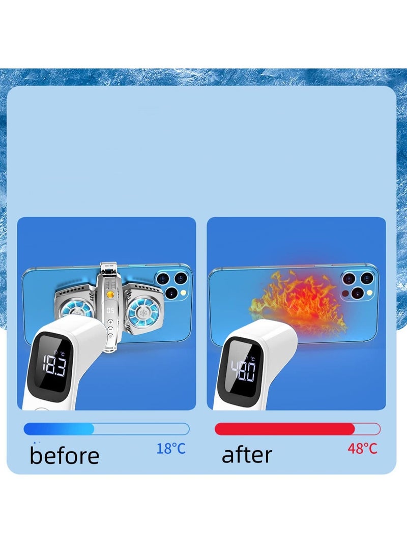 Mobile Phone Radiator Cooling Box Cooler Semiconductor Gaming Aid Phone Cooler for Tiktok Live Outdoor Vlog Mobile Gaming Watch Video  - Image 5