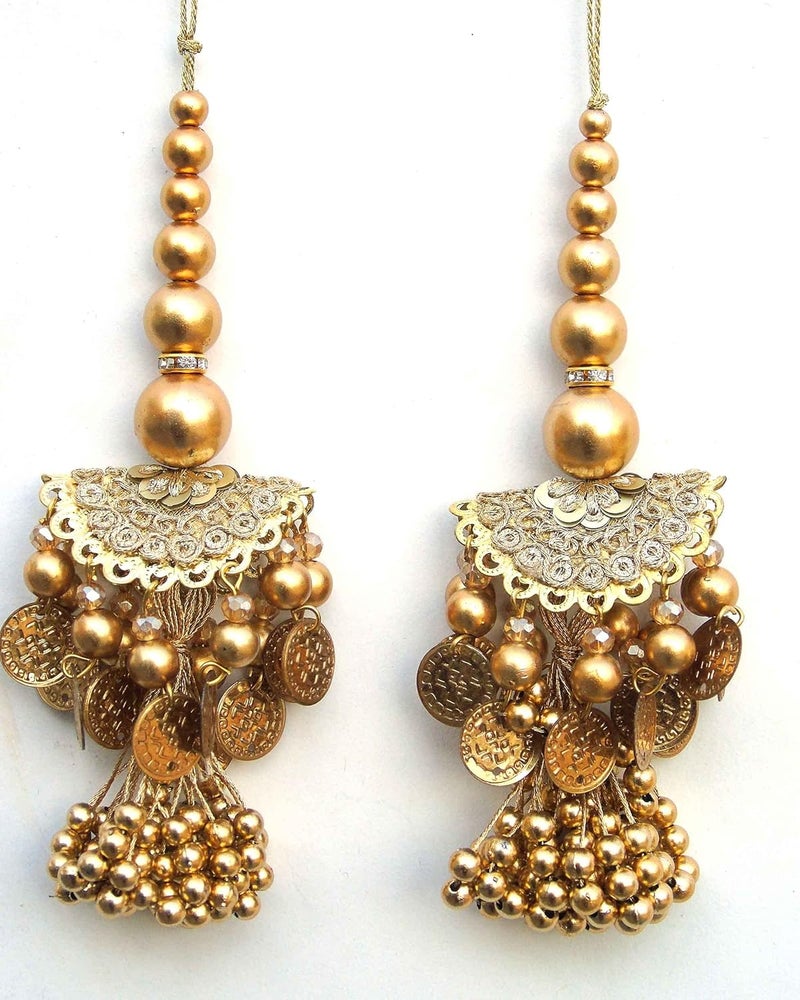 Strala Latkan Hanging Tassel Designer for Dress Lehenga Suits Blouses Bags Art and Craft Pack of 2pcs Design52