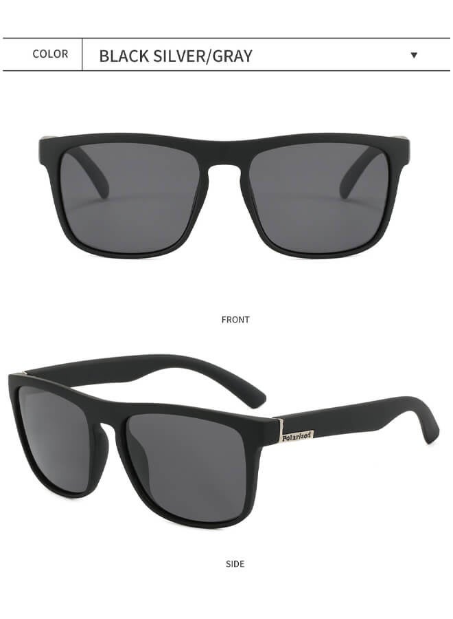 Generic Polarised Sunglasses for Men and Women, 100% UV Protection, Lightweight Retro Vintage Design, Unisex Glasses for Sports, Cycling, Golf, Fishing, CE, UV400, CAT.3 I D731 Black - Image 1